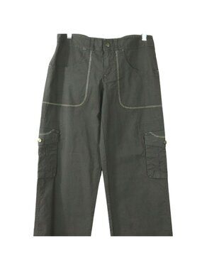 New Lucy Venture Cargo Pants Green Pockets Stretch Woven Quick Dry Womens Size 2